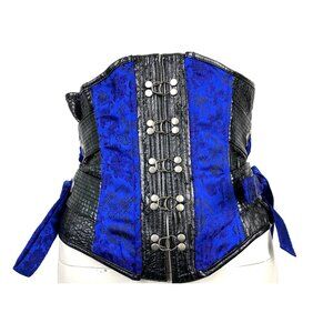 XL Vintage Lip Service Vice Blue Corset Straps Y2k Straps sunset geisha